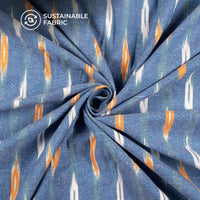 Pre-Washed Pochampally Ikat Weave Cotton Fabric