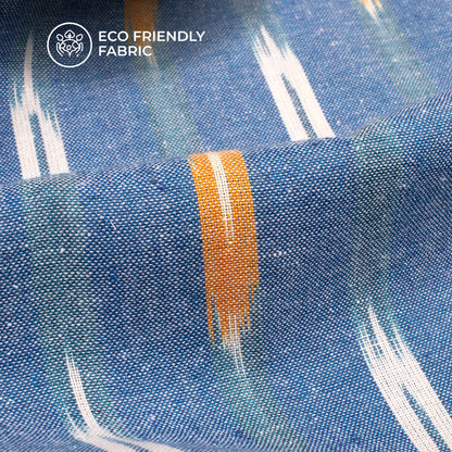 Pre-Washed Pochampally Ikat Weave Cotton Fabric