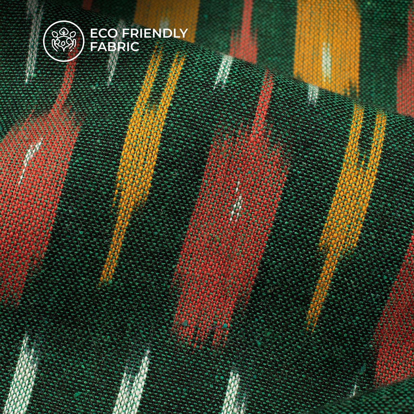 Pre-Washed Pochampally Ikat Weave Cotton Fabric