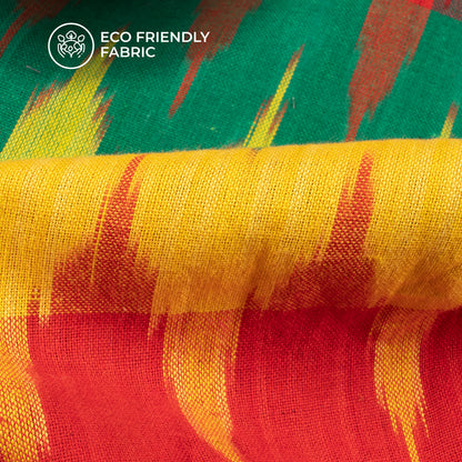 Pre-Washed Pochampally 3D Ikat Cotton Fabric