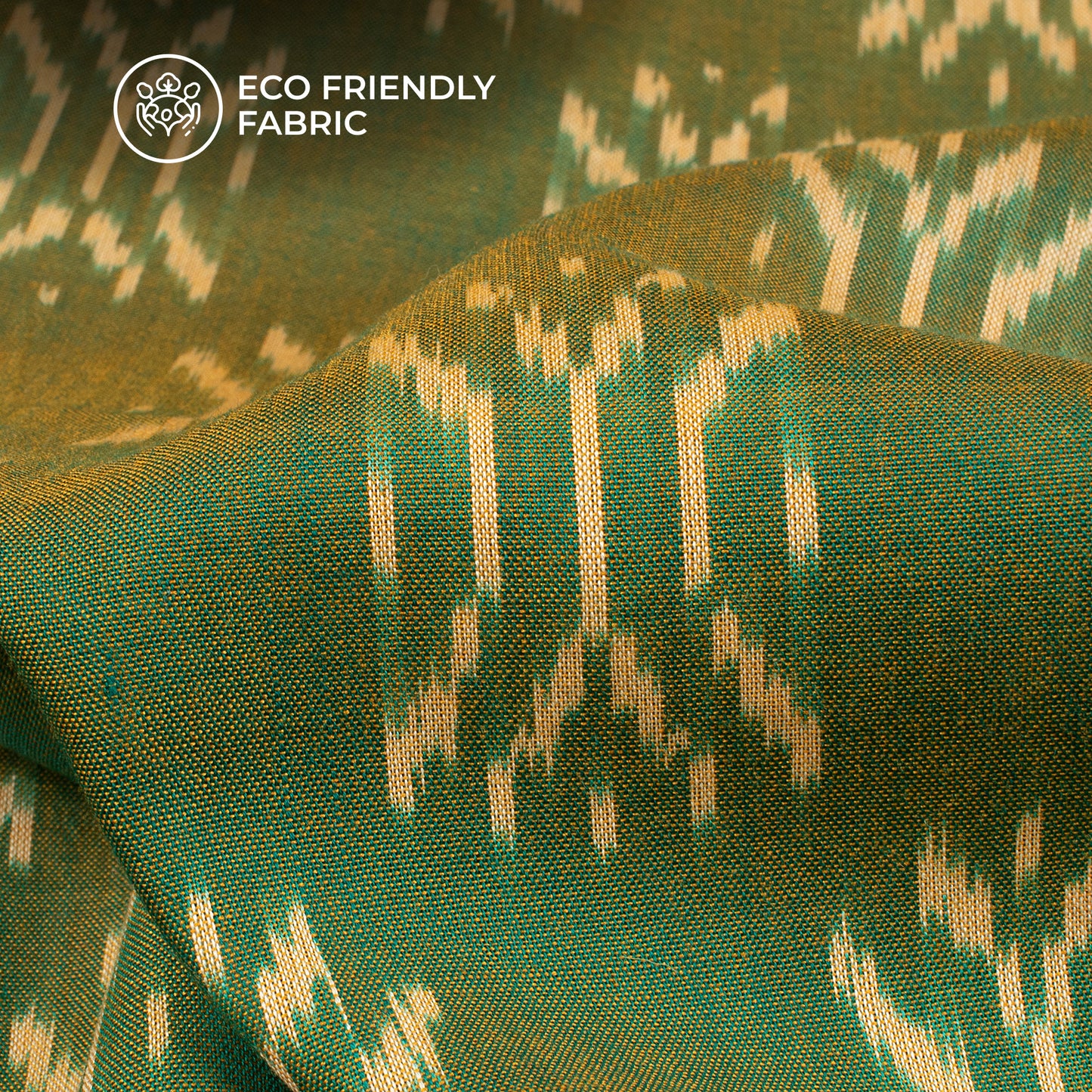 Pre-Washed Pochampally Ikat Weave Cotton Fabric