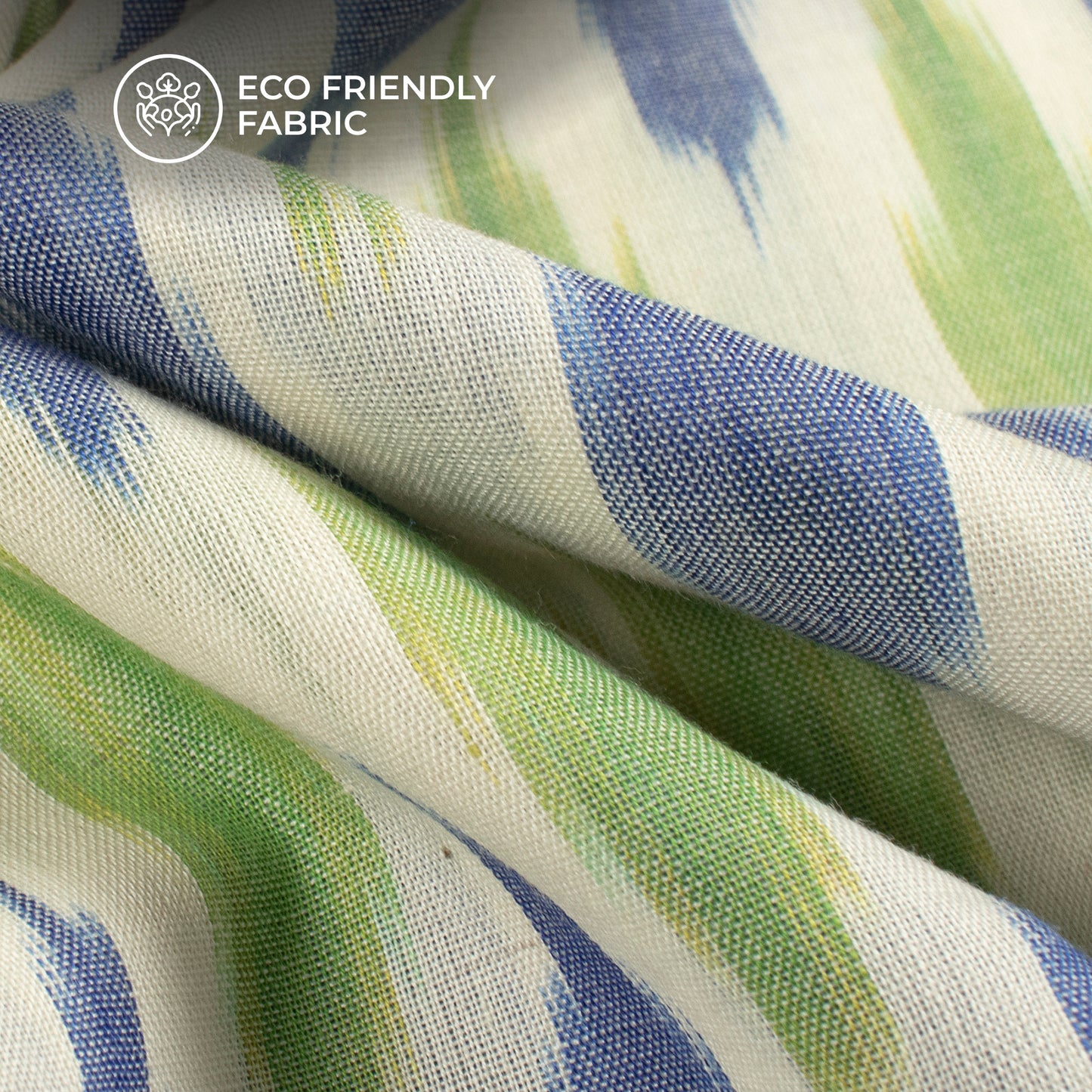 Pre-Washed Pochampally Ikat Weave Cotton Fabric