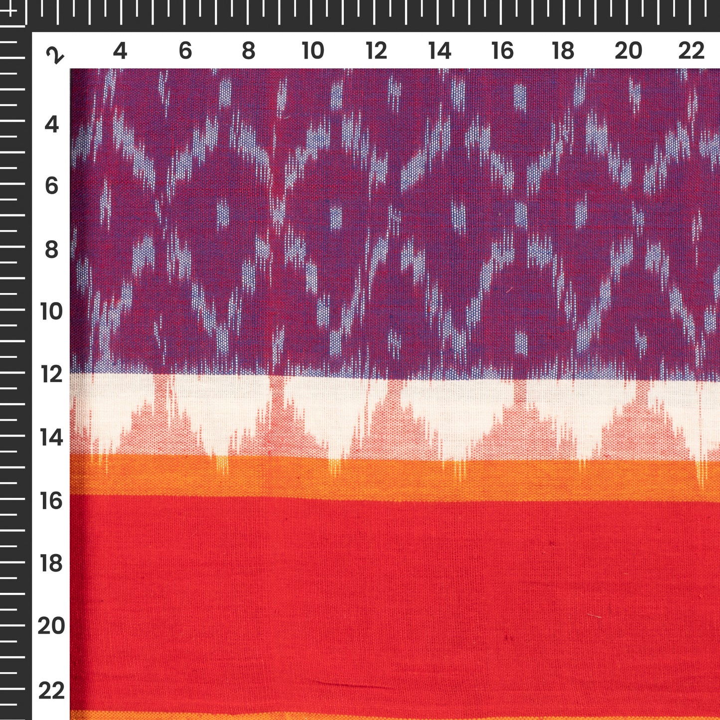 Pre-Washed Pochampally Ikat Weave Cotton Fabric