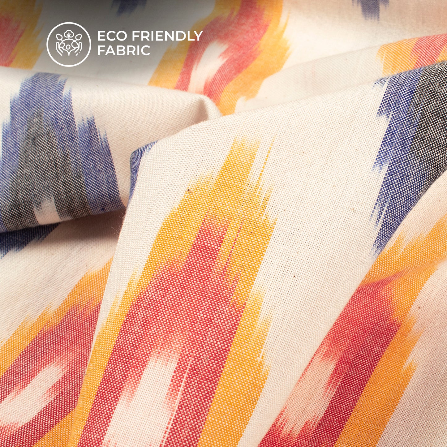 Pre-Washed Pochampally Ikat Weave Cotton Fabric