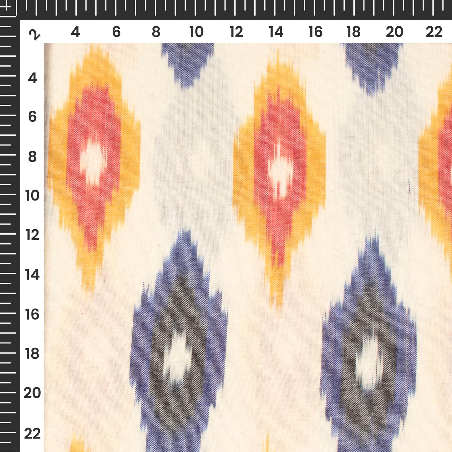 Pre-Washed Pochampally Ikat Weave Cotton Fabric