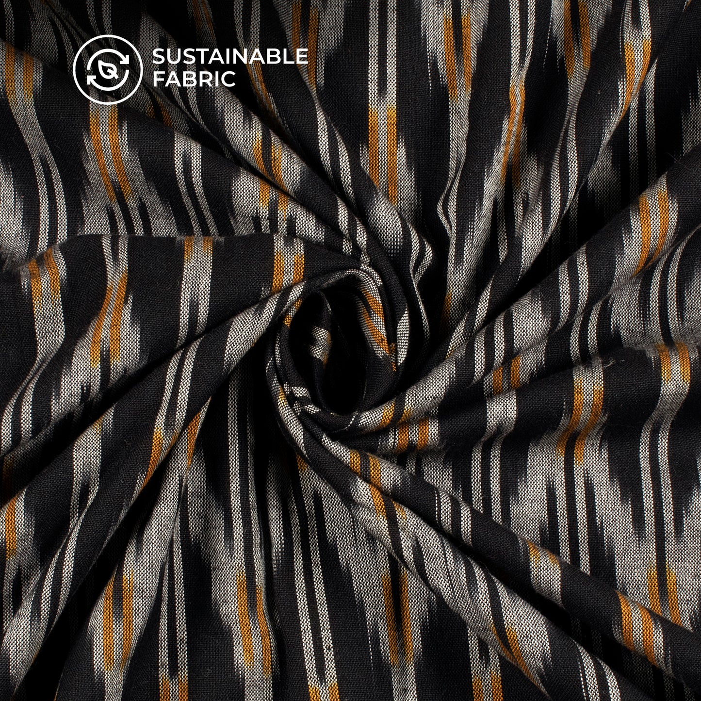 Pre-Washed Pochampally Ikat Weave Cotton Fabric