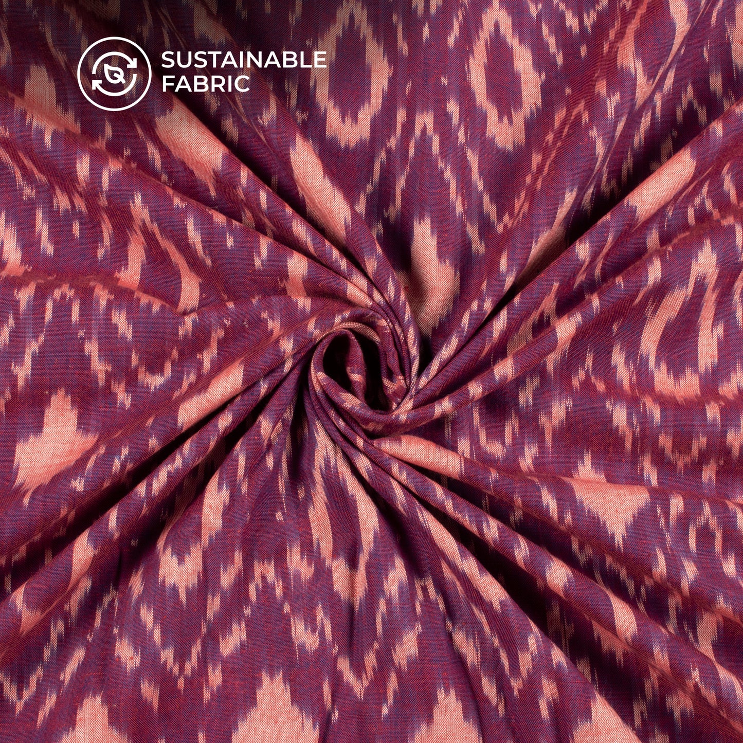 Pre-Washed Pochampally Ikat Weave Cotton Fabric