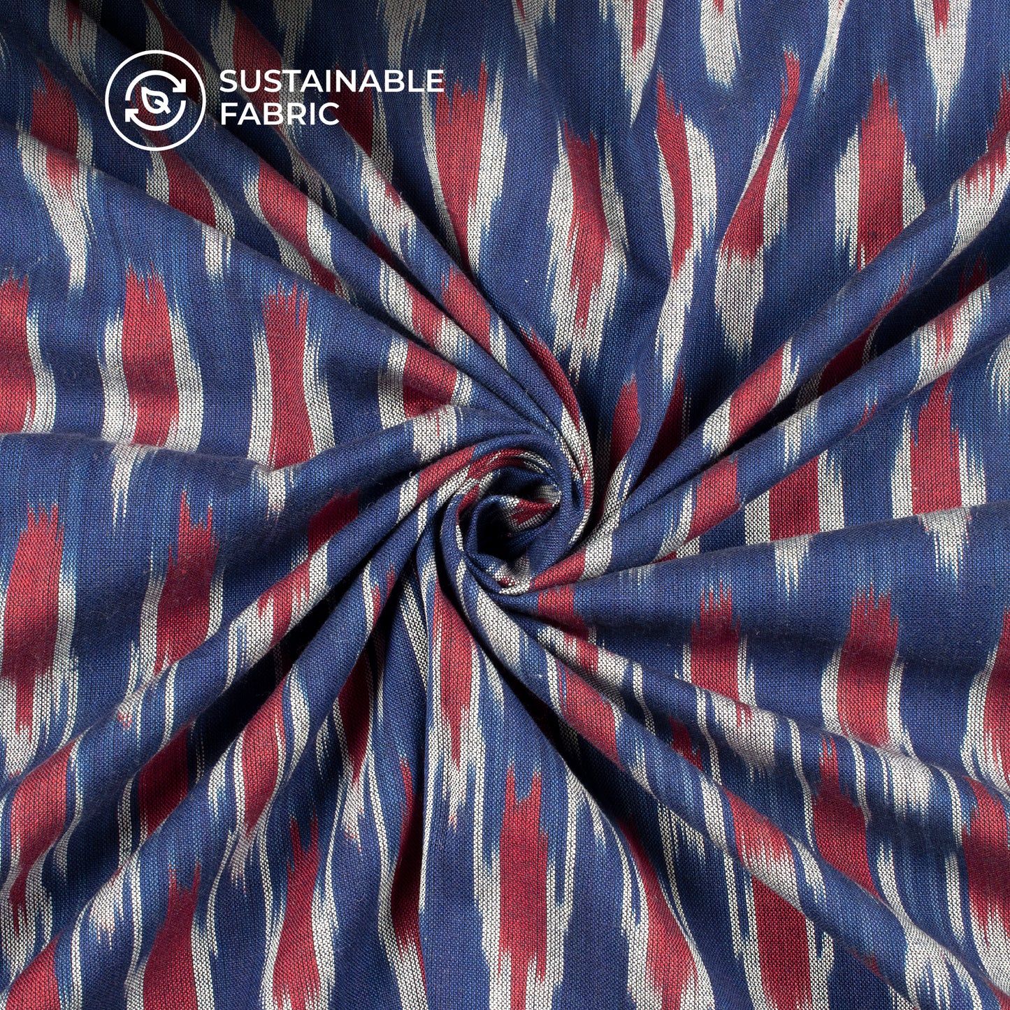 Pre-Washed Pochampally Ikat Weave Cotton Fabric