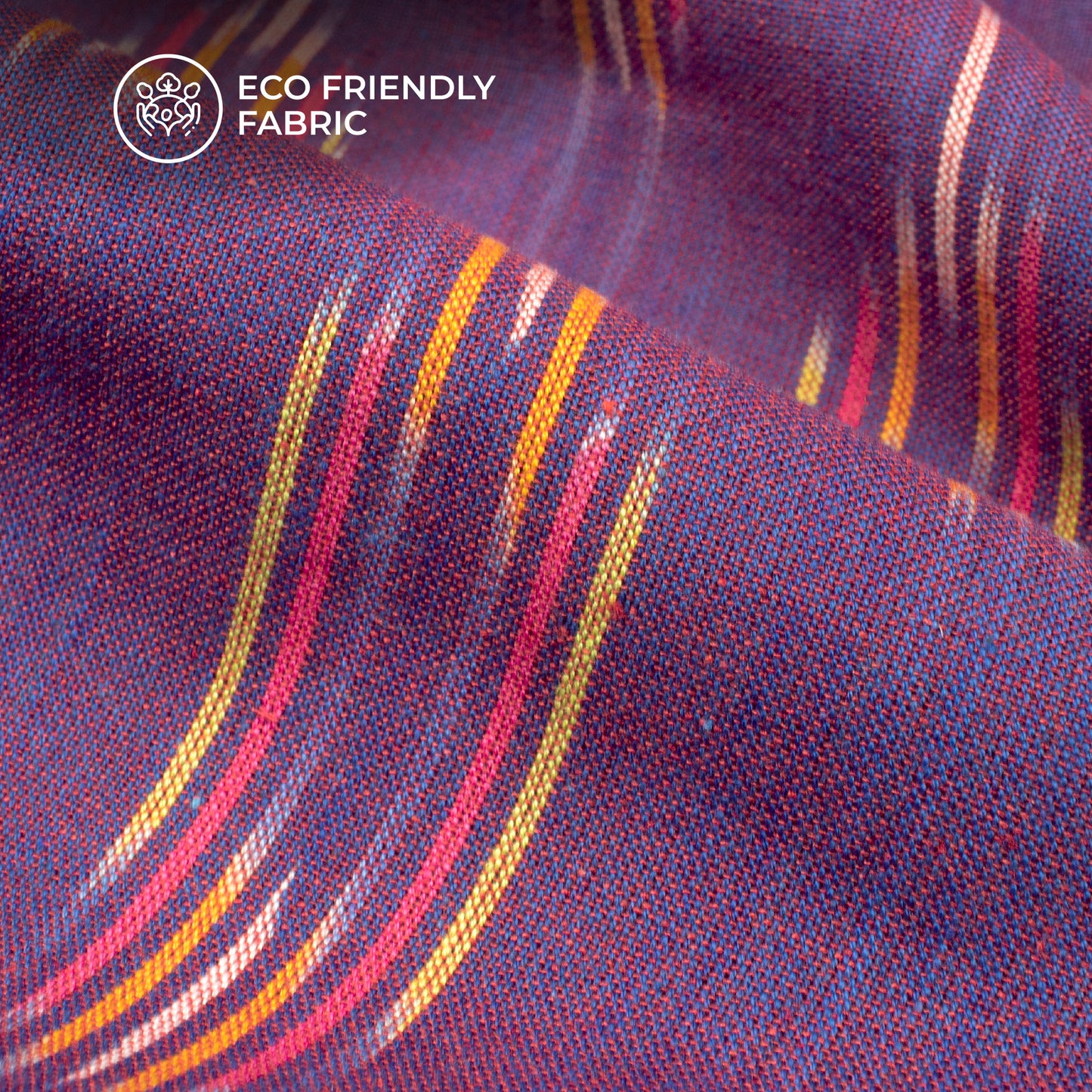 Pre-Washed Pochampally Ikat Weave Cotton Fabric