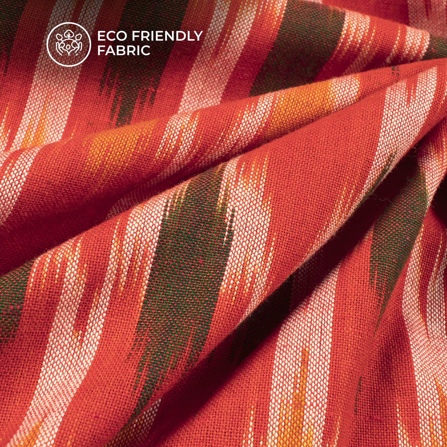 Pre-Washed Pochampally Ikat Weave Cotton Fabric