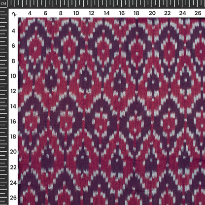 Pre-Washed Pochampally Mercerised Ikat Weave Cotton Fabric