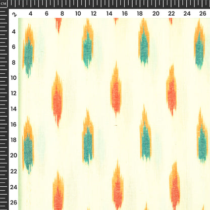 Pre-Washed Pochampally Ikat Weave Cotton Fabric