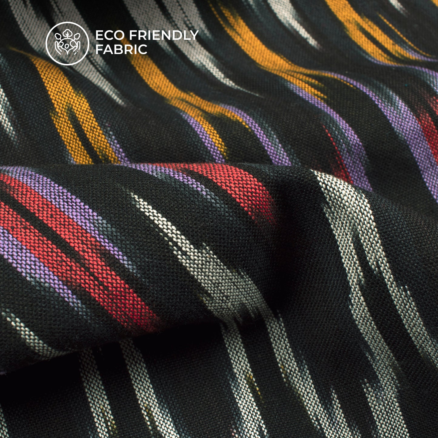 Pre-Washed Pochampally Ikat Weave Cotton Fabric