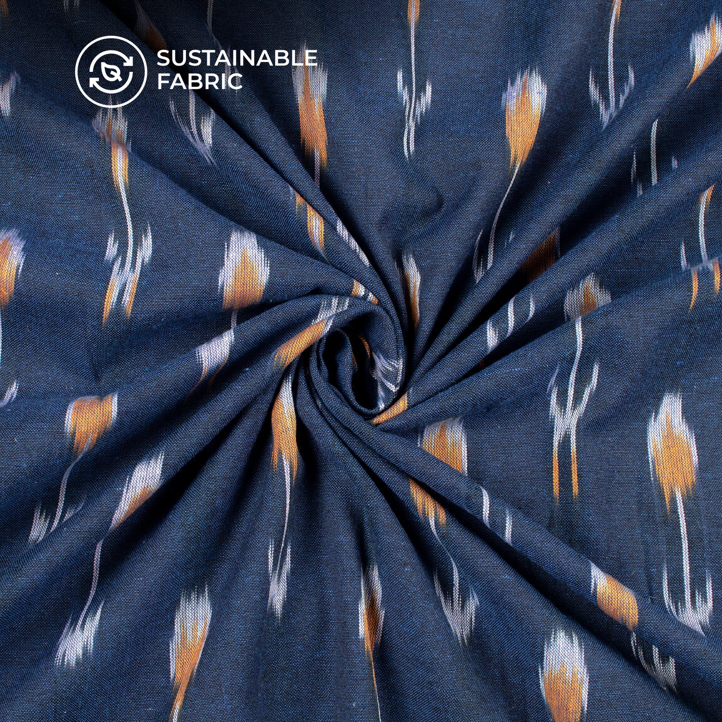 Pre-Washed Pochampally Ikat Weave Cotton Fabric