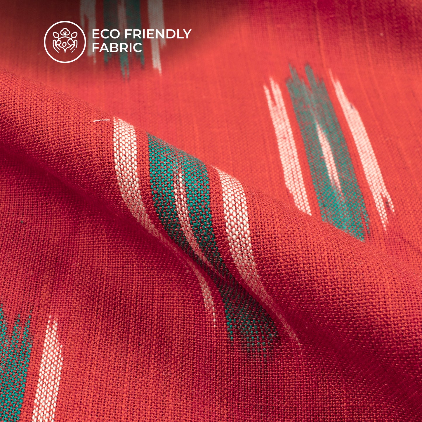 Pre-Washed Pochampally Ikat Weave Cotton Fabric