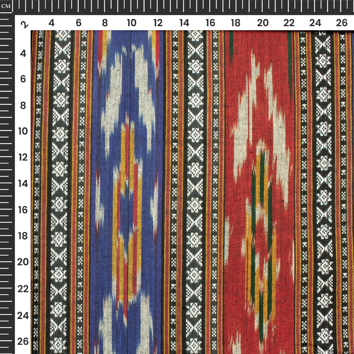 Pre-Washed Pochampally Dobby Ikat Weave Cotton Fabric