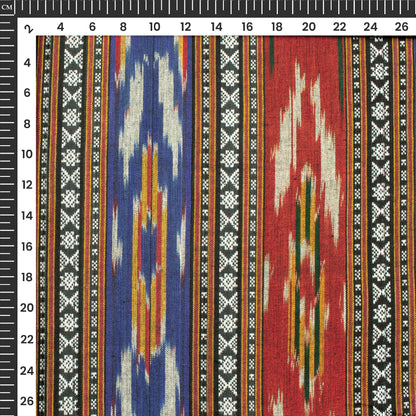 Pre-Washed Pochampally Dobby Ikat Weave Cotton Fabric