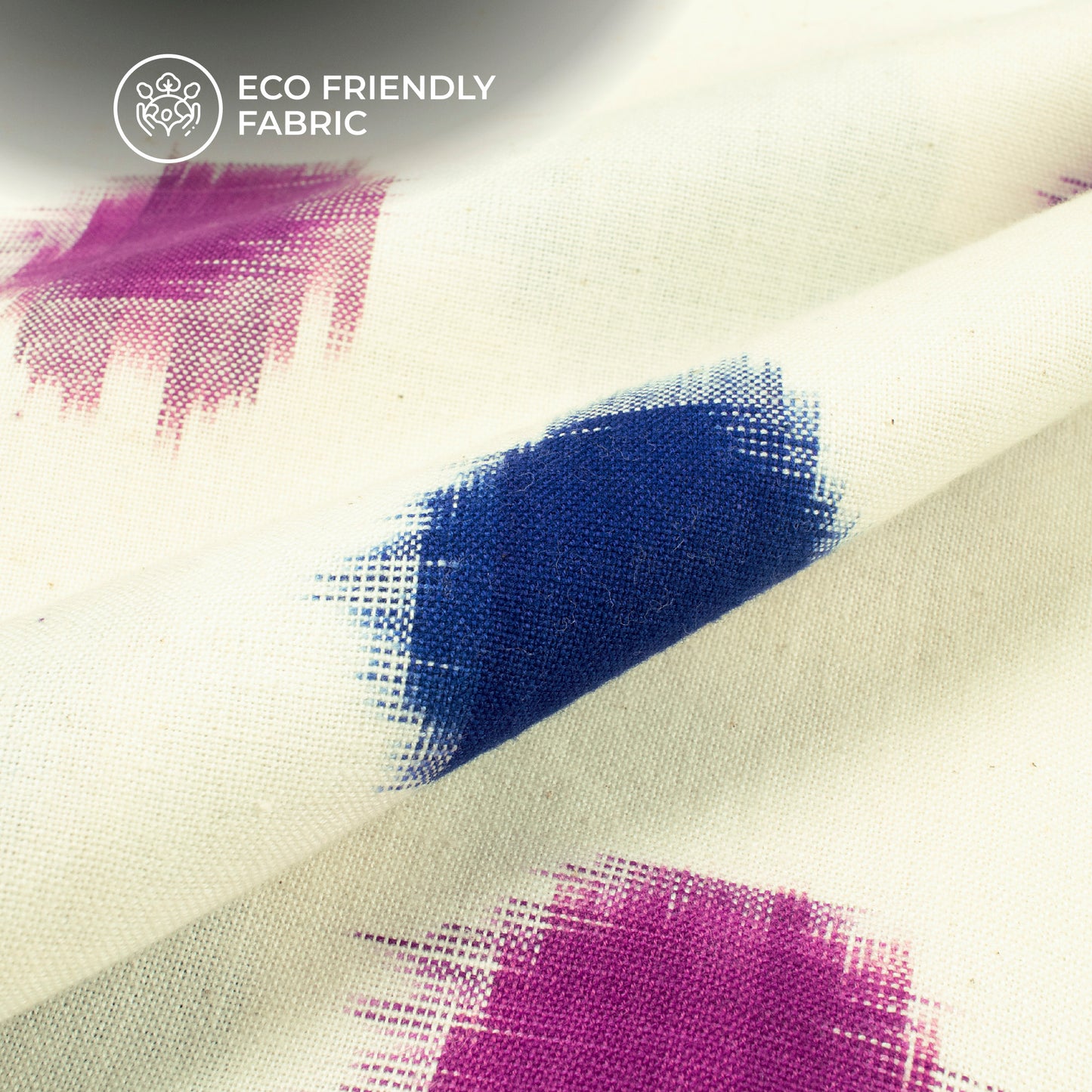 Pre-Washed Pochampally Double Ikat Weave Cotton Fabric