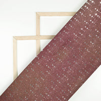 Trendy Magenta Pink Silver Zari Sequins Work On Imported Fabric