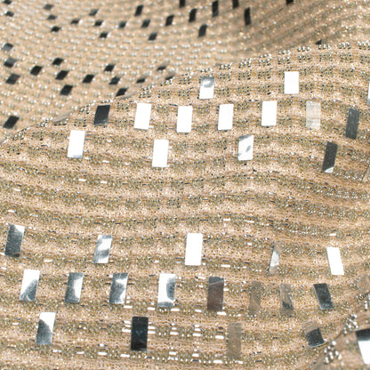 Gorgeous Zari Work With Glitter On Imported Fabric