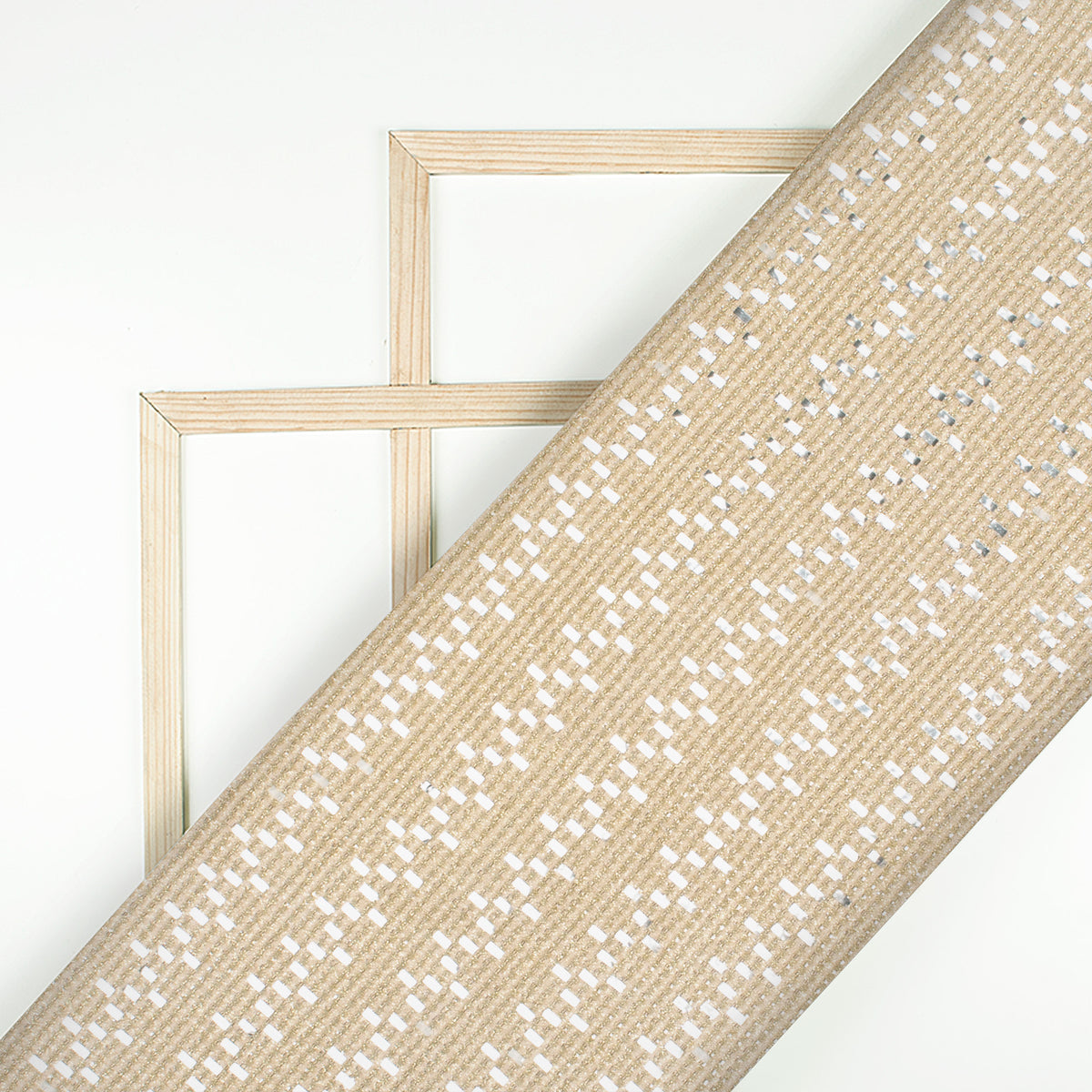 Gorgeous Zari Work With Glitter On Imported Fabric