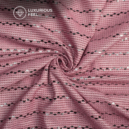 Gorgeous Zari Work With Glitter On Imported Fabric