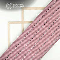 Gorgeous Zari Work With Glitter On Imported Fabric