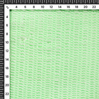 Trendy Seafoam Bubble Imported Stretched Velvet Fabric