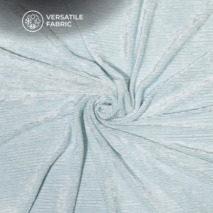 Exclusive Arctic Stripes Luxurious Imported Velvet Fabric