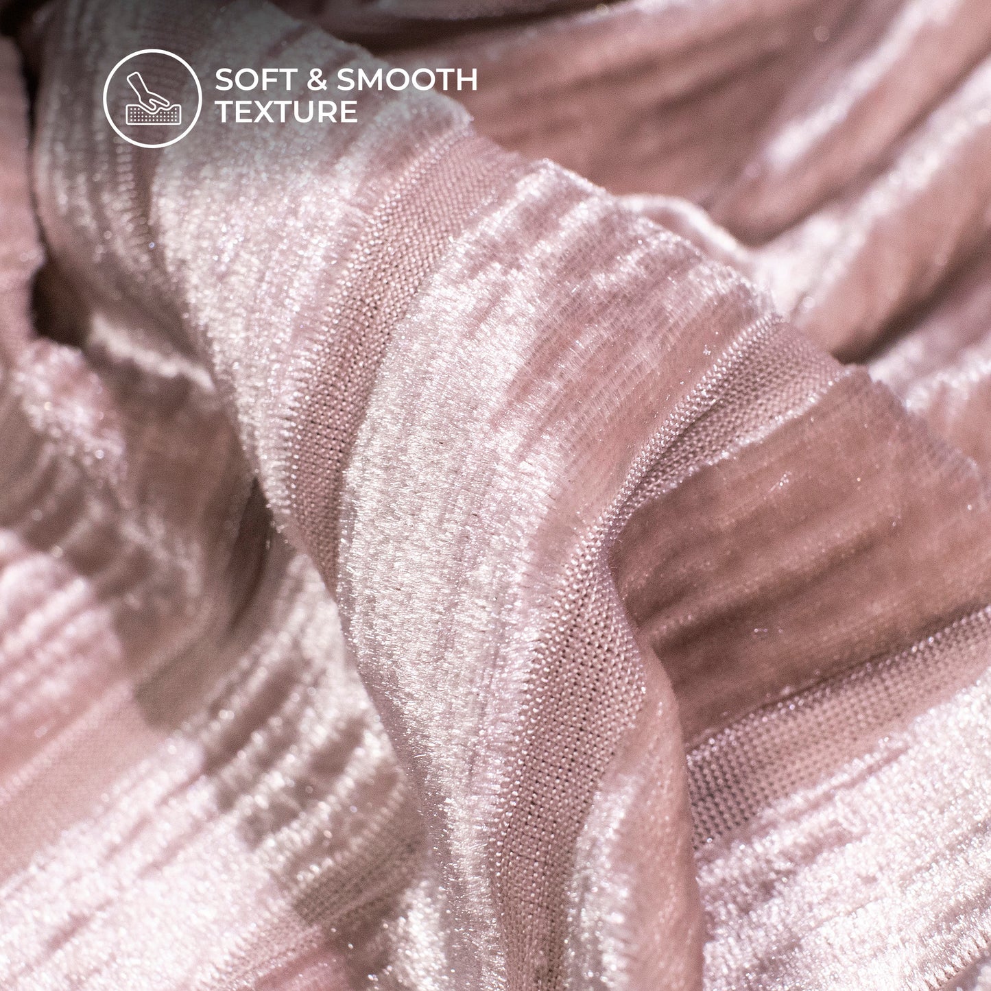 Beautiful Peach Stripes Luxurious Imported Velvet Fabric