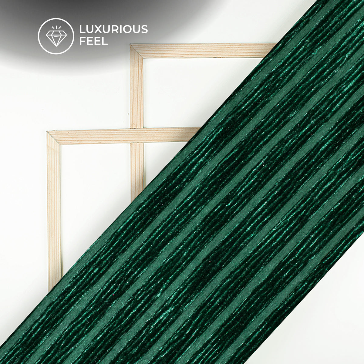 Beautiful Dark Stripes Luxurious Imported Velvet Fabric