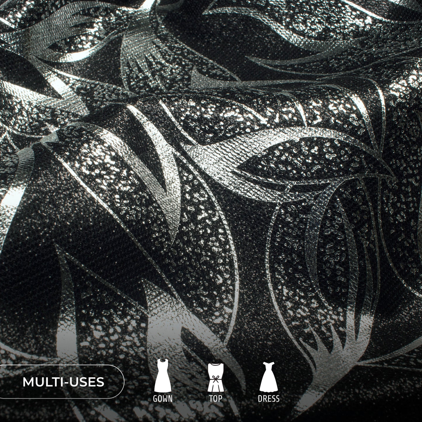 Luxury Imported Metallic Fabric - For Designer Garments & Studio Photography