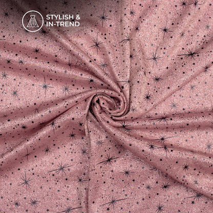 High-Quality Foil Work Imported Fabric - Perfect for Fashion Garment Photography