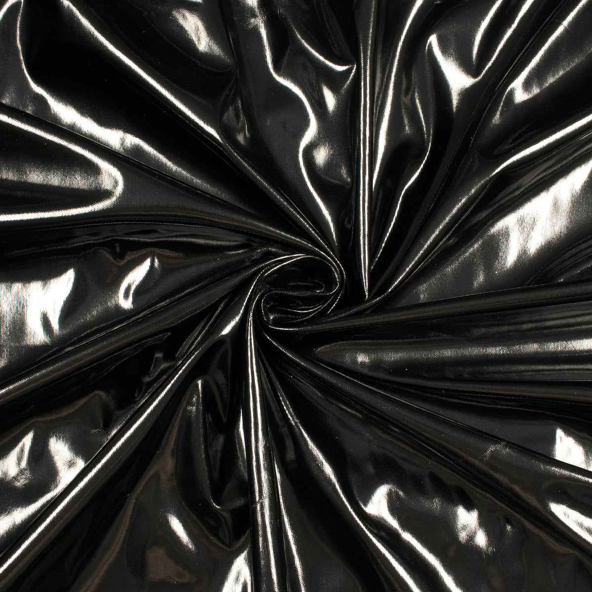 Luxurious Glossy Black Imported Fabric For DIY Creators