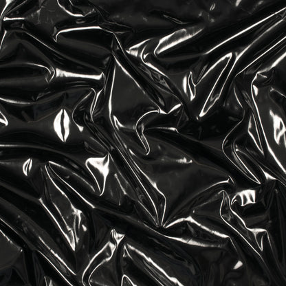Luxurious Glossy Black Imported Fabric For DIY Creators