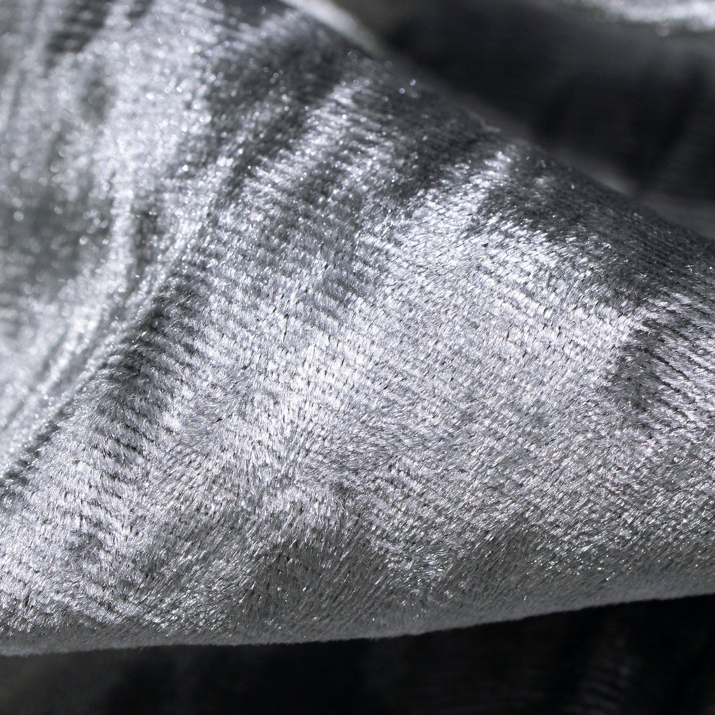 Luxurious Grey Imported Stretched Velvet Fabric