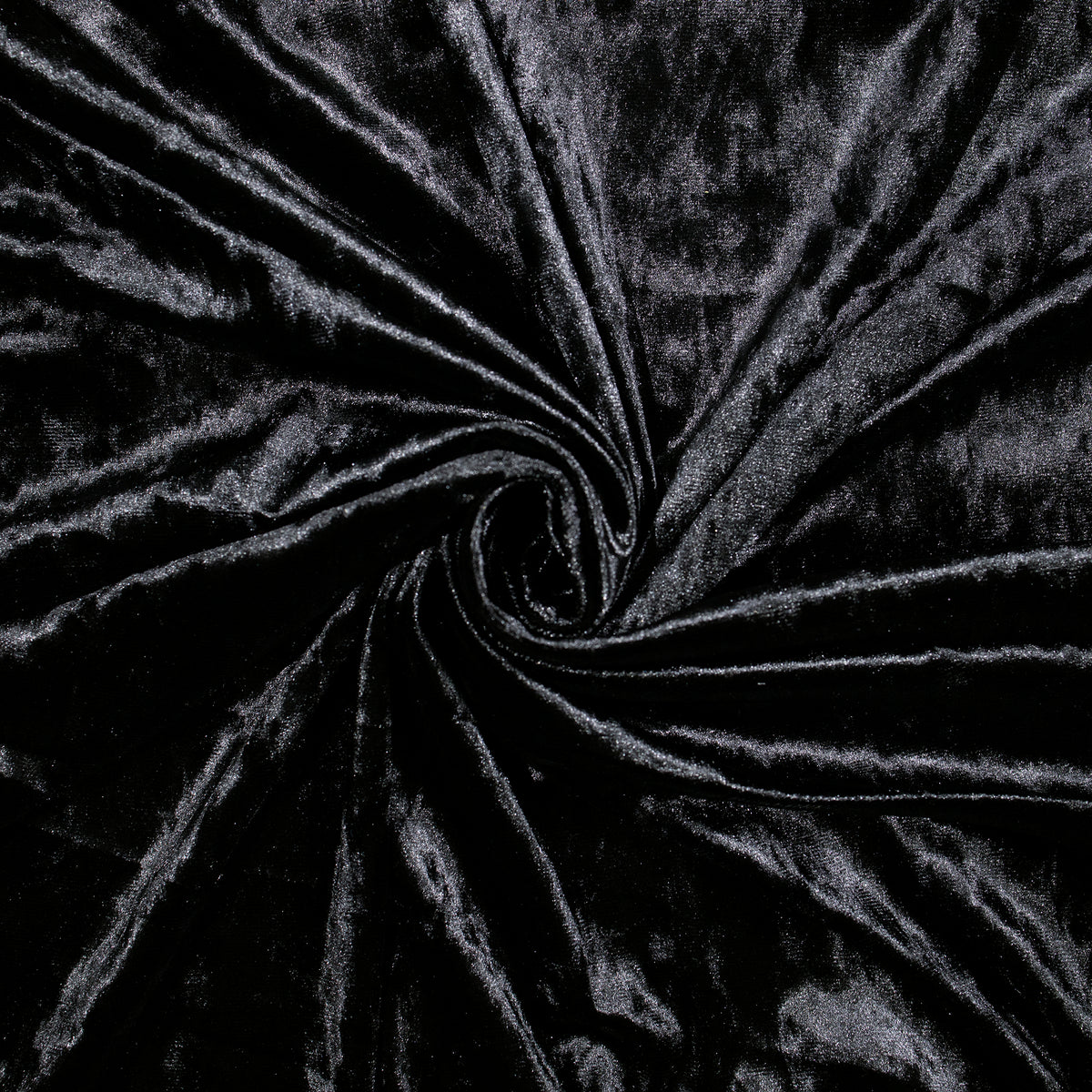 Luxurious Black Imported Stretched Velvet Fabric
