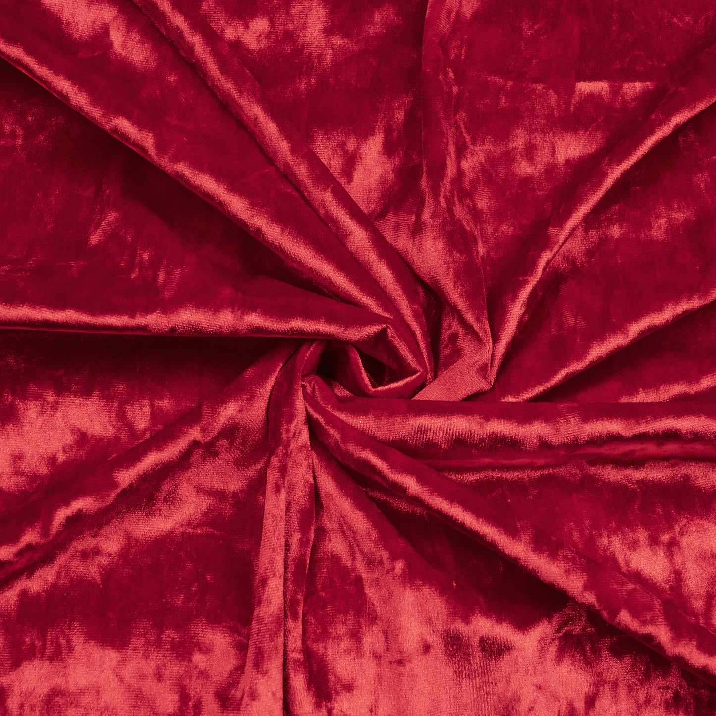 Luxurious Crimson Red Imported Stretched Velvet Fabric