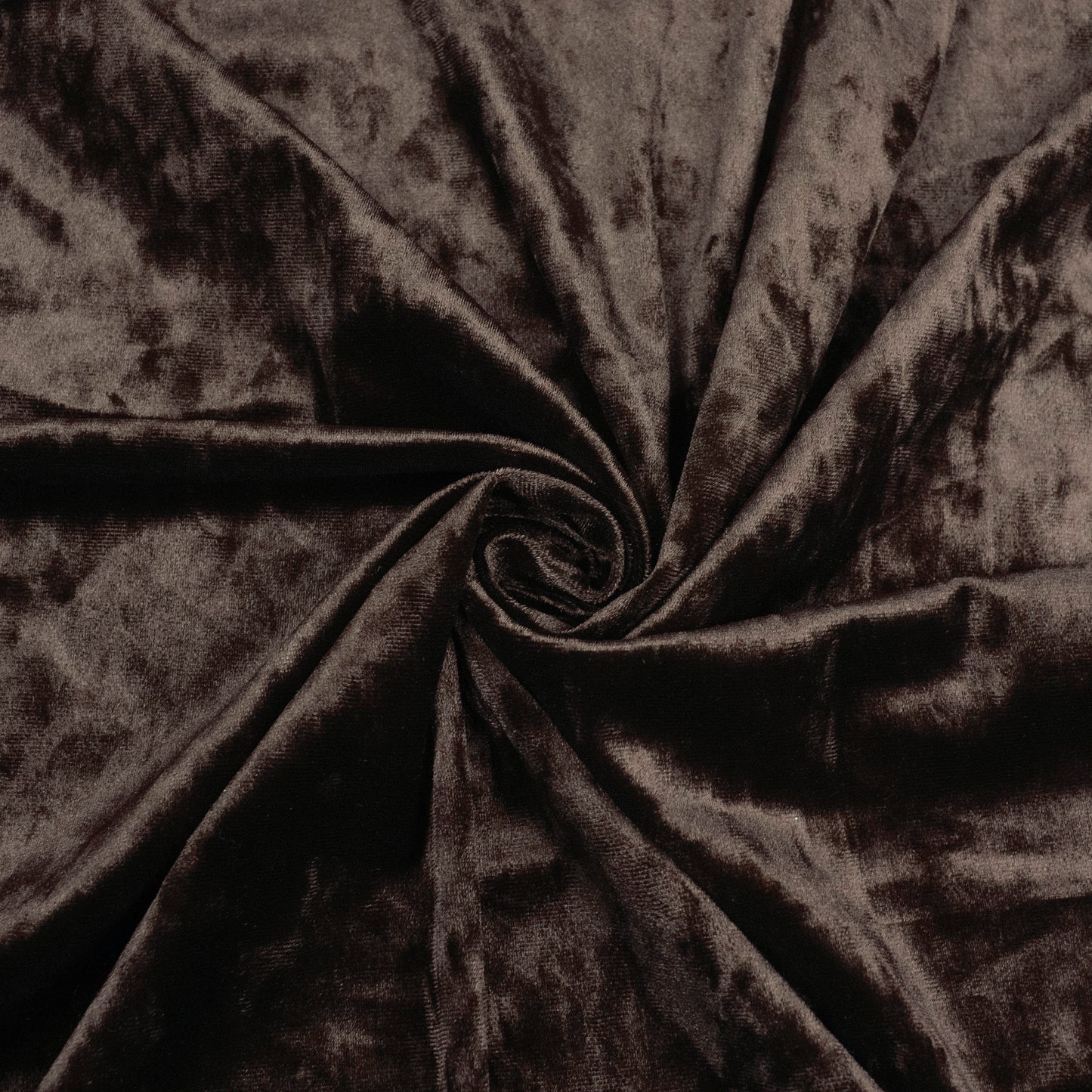 Dark Brown Imported Stretched Velvet Fabric
