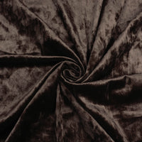 Dark Brown Imported Stretched Velvet Fabric