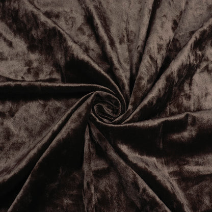 Dark Brown Imported Stretched Velvet Fabric