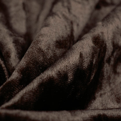 Dark Brown Imported Stretched Velvet Fabric