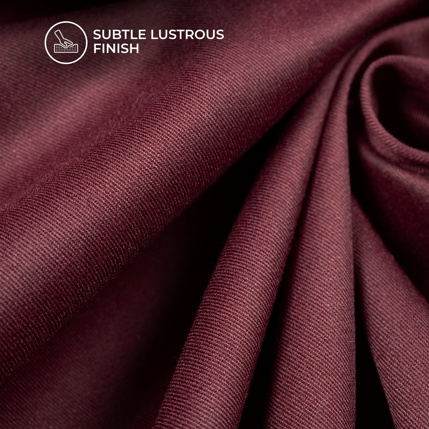Maroon Plain Crepe Lycra Fabric (Width 58 Inches)