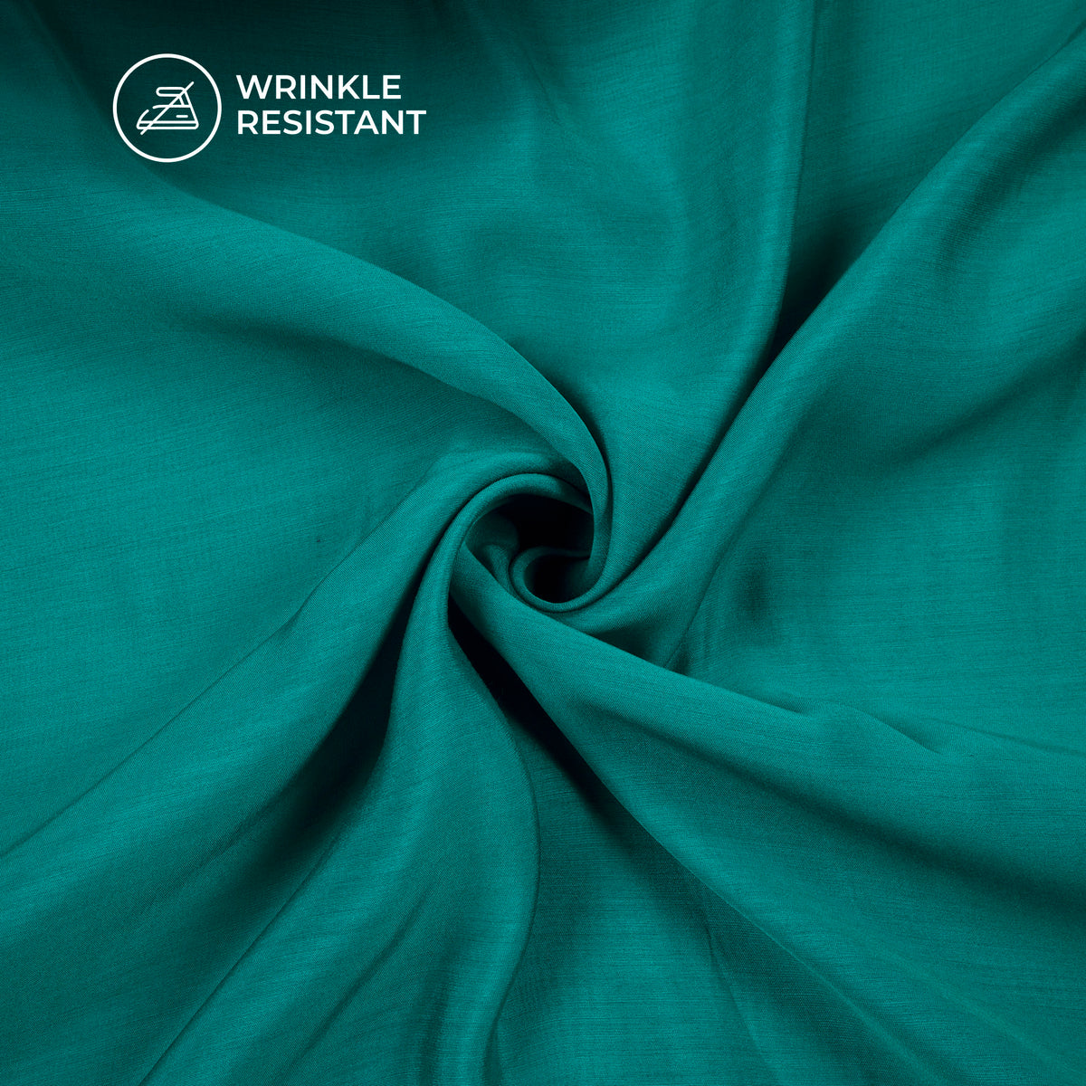 Ultra-Smooth Solid Blue Mul Chanderi Fabric (Width 58 Inches)