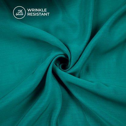 Ultra-Smooth Solid Blue Mul Chanderi Fabric (Width 58 Inches)