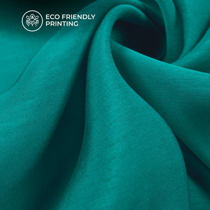 Ultra-Smooth Solid Blue Mul Chanderi Fabric (Width 58 Inches)
