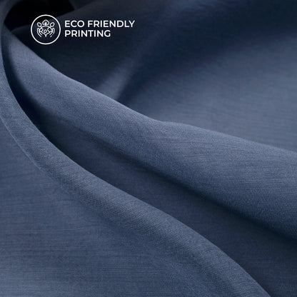 Ultra-Smooth Solid Pigeon Blue Mul Chanderi Fabric (Width 58 Inches)