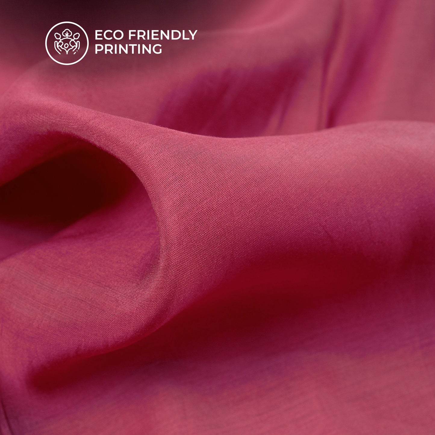 Ultra-Smooth Solid Rough Pink Mul Chanderi Fabric (Width 58 Inches)