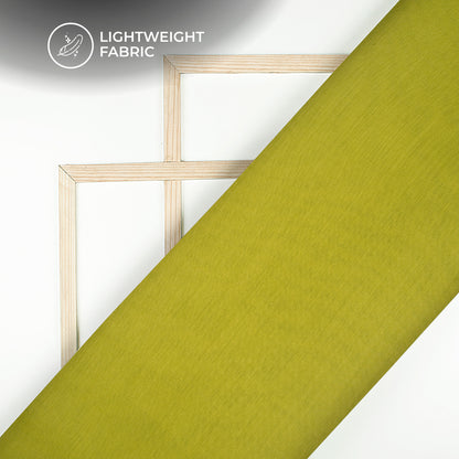 Ultra-Smooth Solid Sulphur Sprint Yellow Mul Chanderi Fabric (Width 58 Inches)