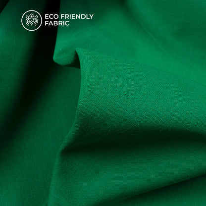 Green Plain Cotton Cambric Fabric